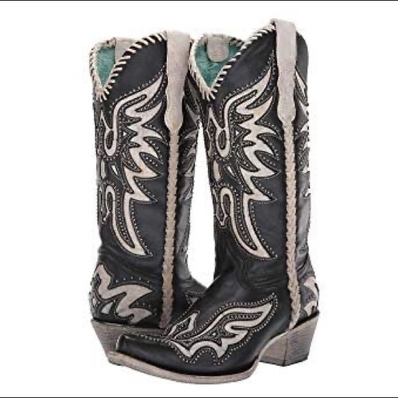 Corral Shoes - Corral Women's Studded Inlay Western Boots